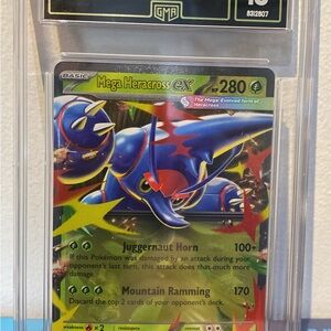 Pokemon Mega Heracross EX Card - English GMA 10 Slab